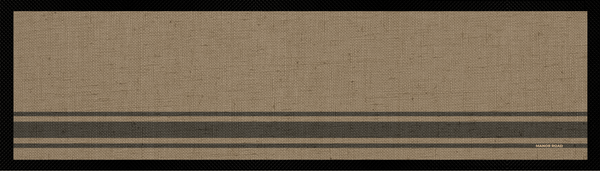 Manor Road Coffee Stripe Linen Large Bar Mat