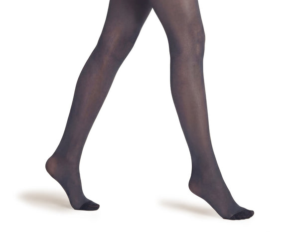 Ultimate Soft Shine Tights, Navy, M, 2 Pair Pack