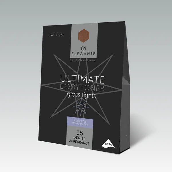 Ultimate Bodytoner Tights, Copper, M, 2 pair pack