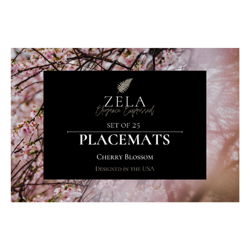 Zela Place Mats Cherry Blossom 25pk