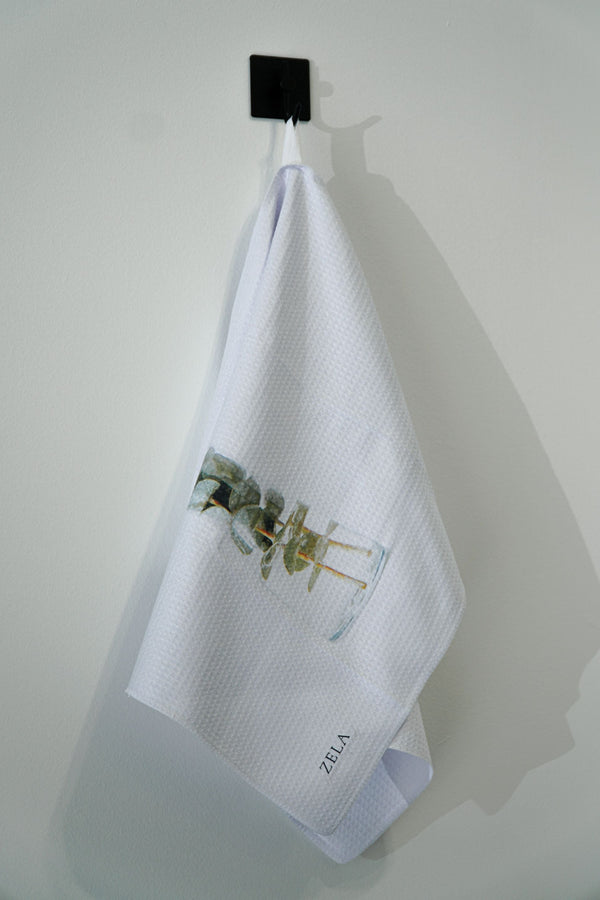 Zela Microfiber Dish Towel Eucalyptus Vase 45x65Cm