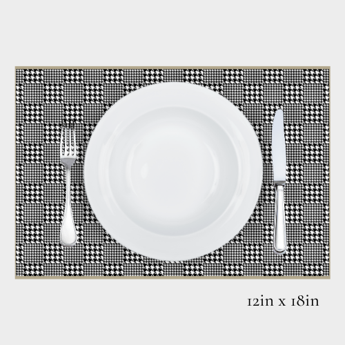 Zela Place Mats Timeless Elegance Houndstooth 25pk