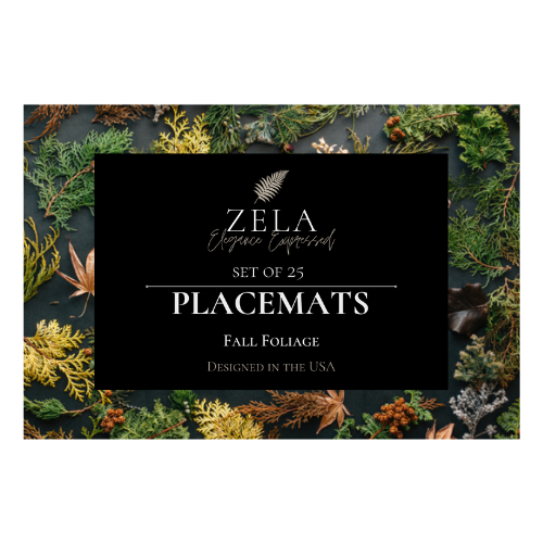 Zela Place Mats Fall Foliage 25pk