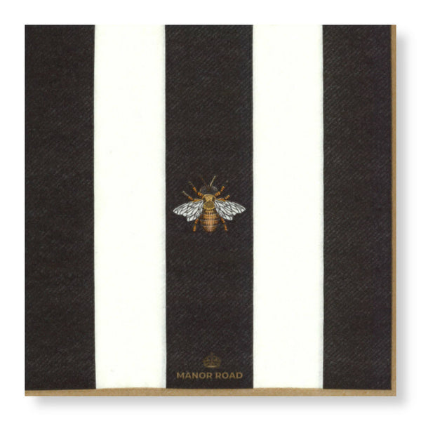 Manor Road The Striped Bee Luncheon Napkins 20pk