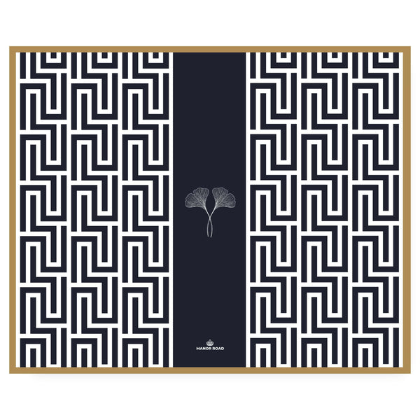 Manor Road Ginko Navy Placemat 30pk