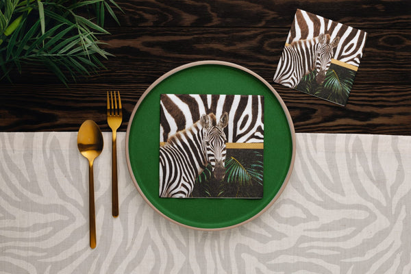 Manor Road Wild Stripes Cocktail Napkin 20pk