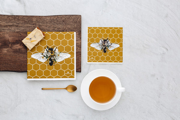 Manor Road Honeycomb Luncheon Napkin 20pk