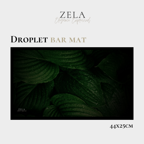Zela Bar Mat Droplet 44x25