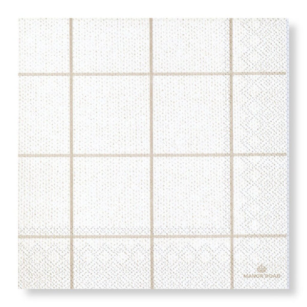 Manor Road Woodland Weave Dinner Napkin 20pk