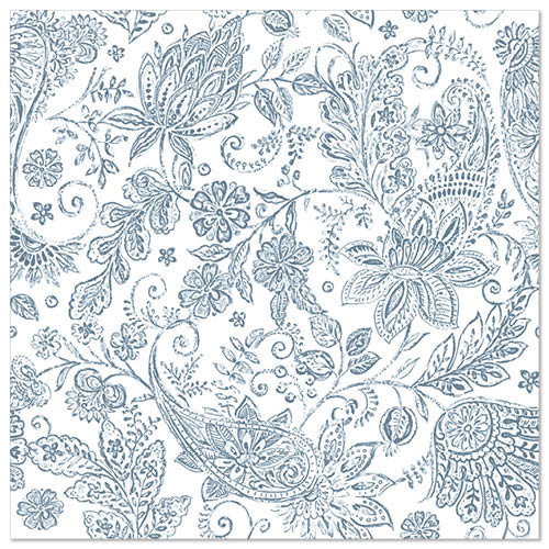 Papstar Napkins Royal Collection Paisley Blue 40x40cm 50pk