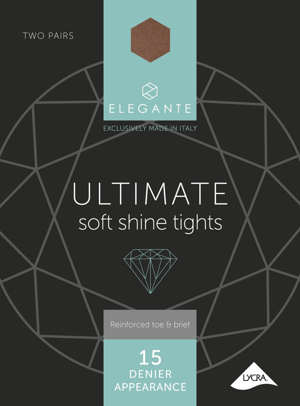 Ultimate Soft Shine Tights, Illusion, M, 2 pair pack