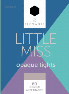 Elegante Little Miss 60 Denier Tights Navy 9 - 10 years 2pk