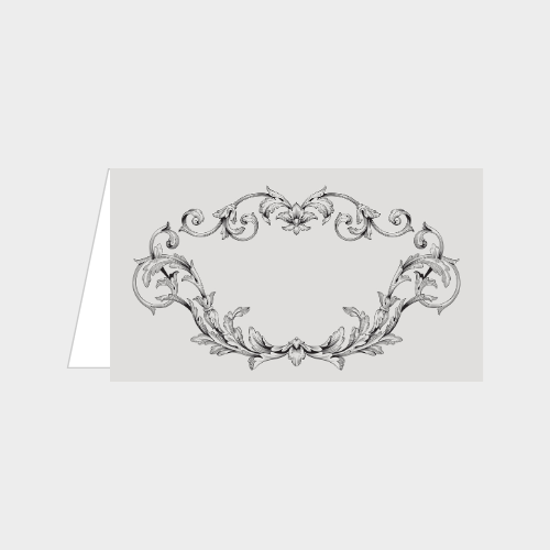 Zela Placecards Timeless Elegance Baroque Frame 25pk