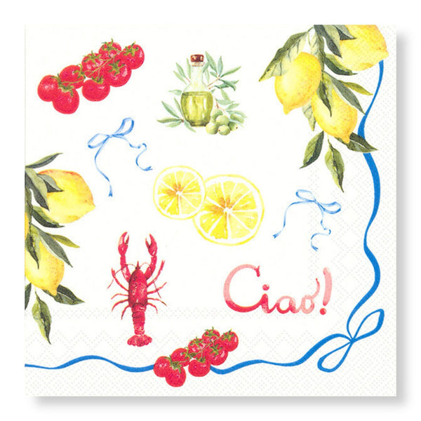 Manor Road Ciao Luncheon Napkin 20pk