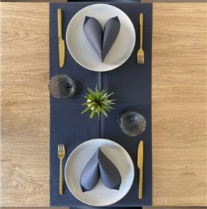 Pack Service Napkins Plus Color Nero Airlaid 20x20