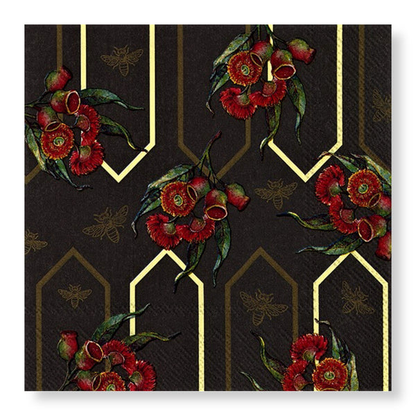 Manor Road Gumnut Wallpaper Luncheon Napkin 20pk