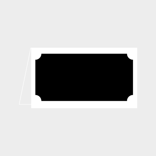 Zela Placecards Simple Elegance Collection White Border 25pk
