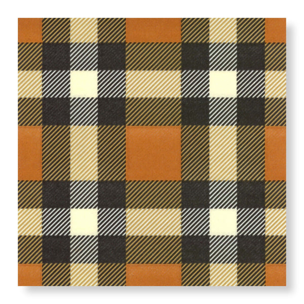 Manor Road Classic Plaid Cocktail Napkin 20pk
