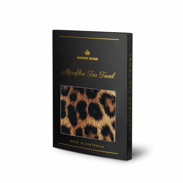 Manor Road Leopard Microfibre Tea Towel