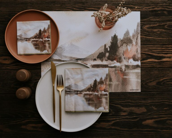 Manor Road The Lake Dinner Napkins 20pk
