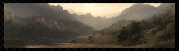 Manor Road The Landscape Large Bar Mat