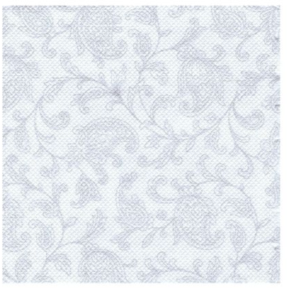 Papstar Napkins Royal Collections Ornaments White 25x25cm 20pk