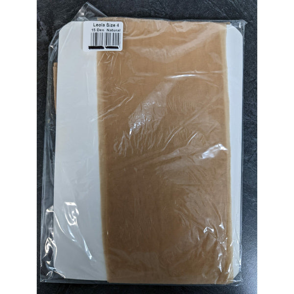 Leola Tights Natural 15 Den 4/L (Case of 10)