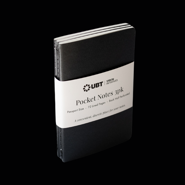 UBT Vision Initiatives Pocket Notebooks 3pk