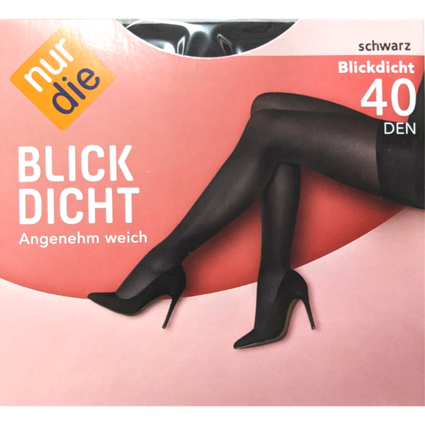 Nur Die Tights Opaque 40 Den Black Small 1pk