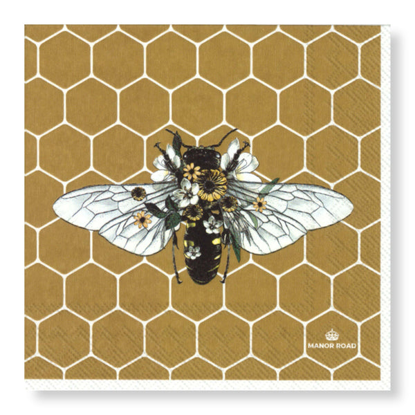 Manor Road Honeycomb Luncheon Napkin 20pk