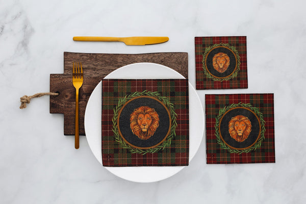 Manor Road The Manor Luncheon Napkin 20pk