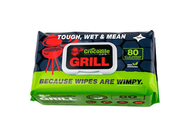 Crocodile Cloth GRILL Huge Biodegradable Cloths 80pk