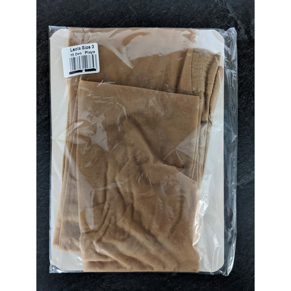 Leola Tights Playa 15 Den 3/M (Case of 10)