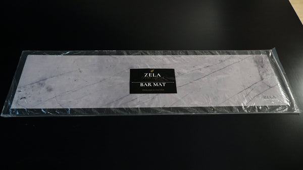 Zela Bar Mat Gray Marble   88x25