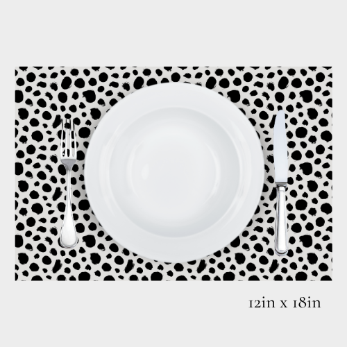 Zela Place Mats Timeless Elegance Polka Dots   25pk