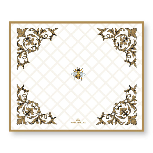 Manor Road Ormental Bee Placemat 30pk