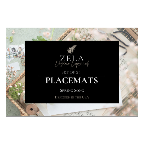 Zela Place Mats Spring Song   25pk