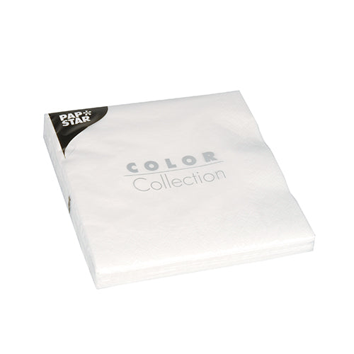 Papstar Napkins Color Collection White 33x33cm 20pk
