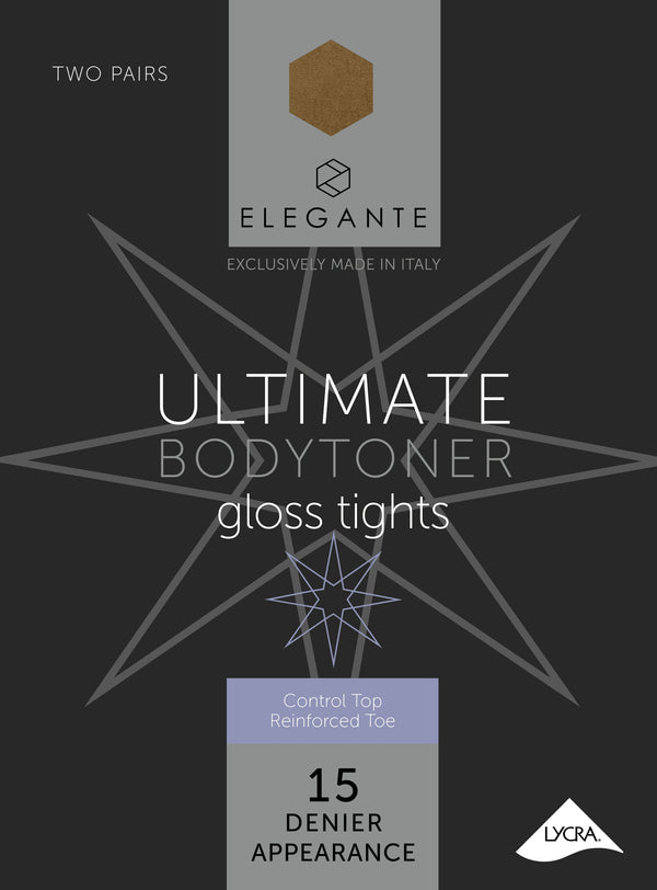 Ultimate Bodytoner Tights, Tivoli, L, 2 pair pack