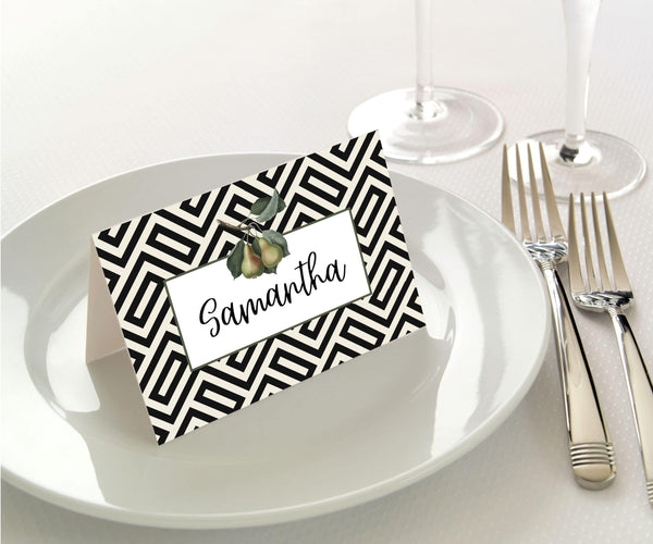 Manor Road Provincial Pear Place Card 45pk