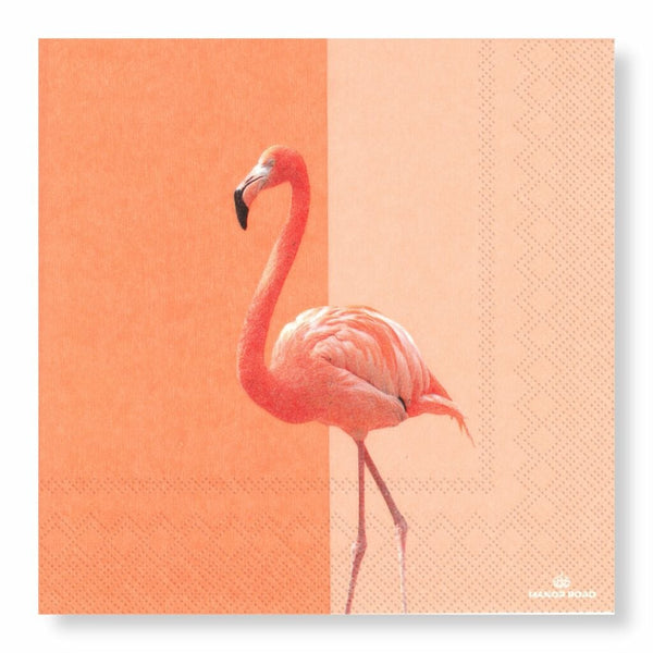 Manor Road Flamingo Luncheon Napkin 20pk