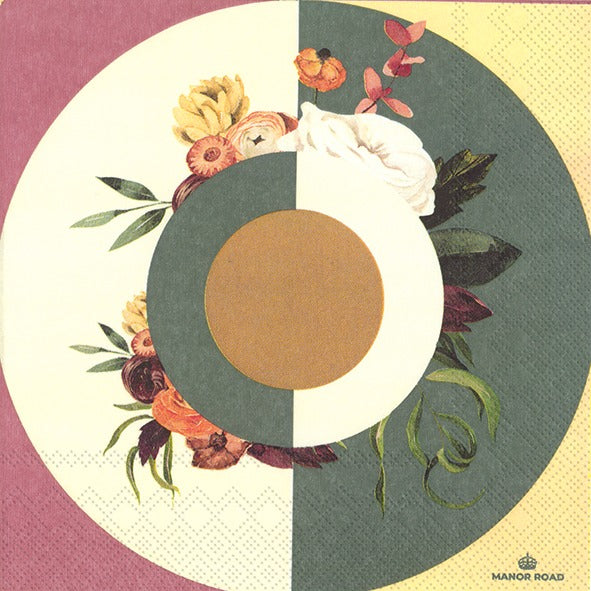 Manor Road Flora Luncheon Napkin 20pk