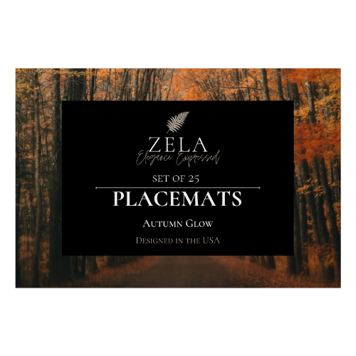 Zela Place Mats Autumn Glow   25pk